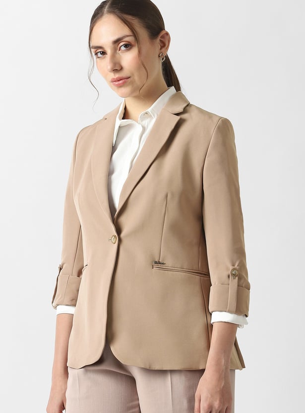 VAN HEUSEN Solid Blazer