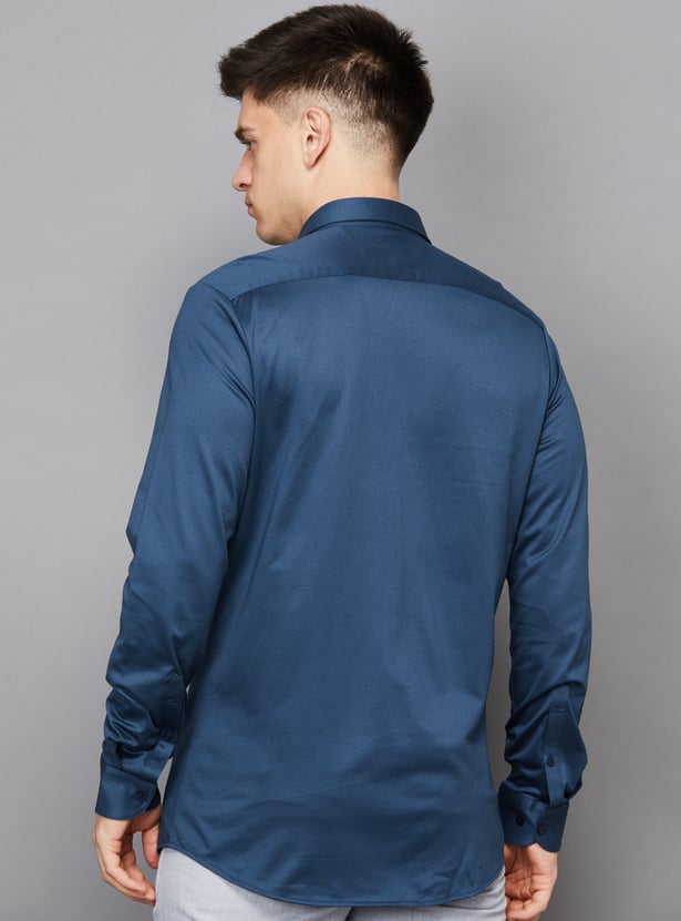 LOUIS PHILIPPE Solid Slim Fit Formal Shirt