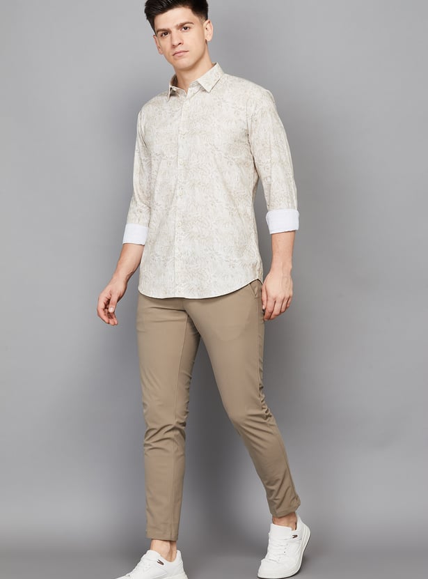 LP SPORT Solid Tapered Trousers