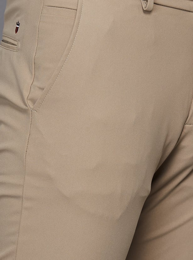 LP SPORT Solid Tapered Trousers