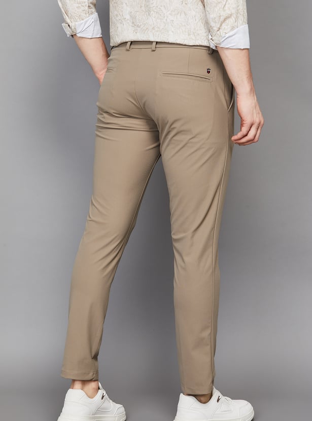 LP SPORT Solid Tapered Trousers