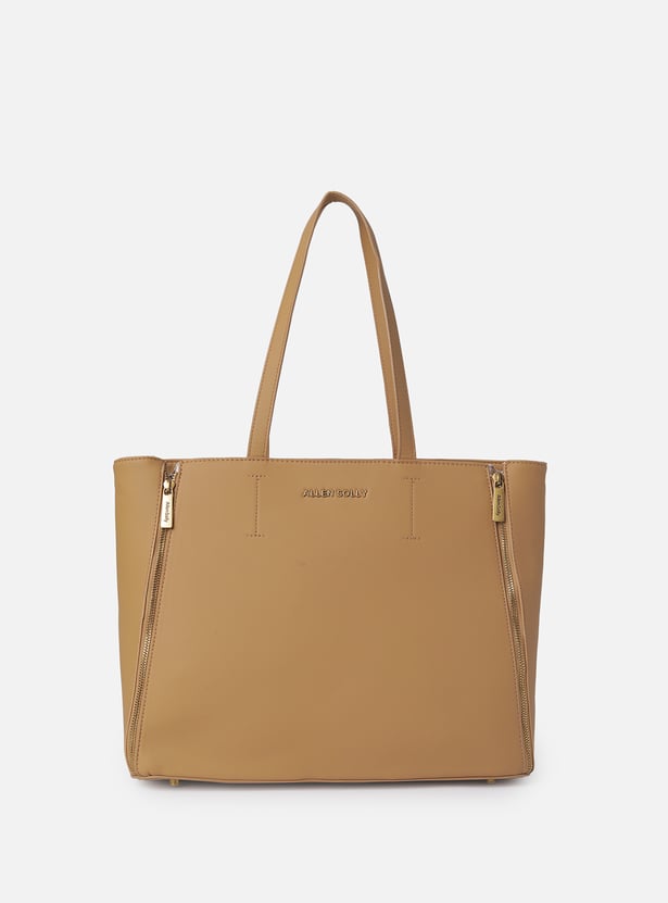 ALLEN SOLLY Solid Laptop Bag