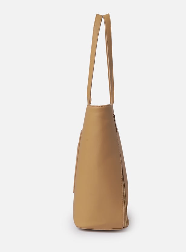 ALLEN SOLLY Solid Laptop Bag