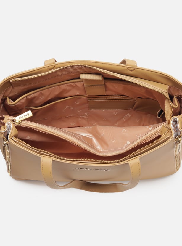 ALLEN SOLLY Solid Laptop Bag