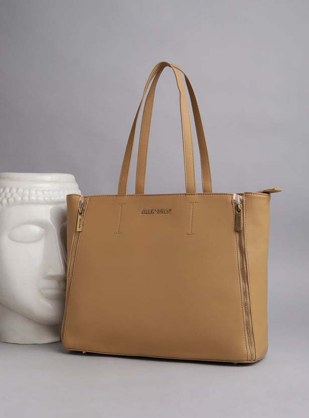 ALLEN SOLLY Solid Laptop Bag