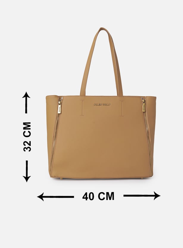 ALLEN SOLLY Solid Laptop Bag