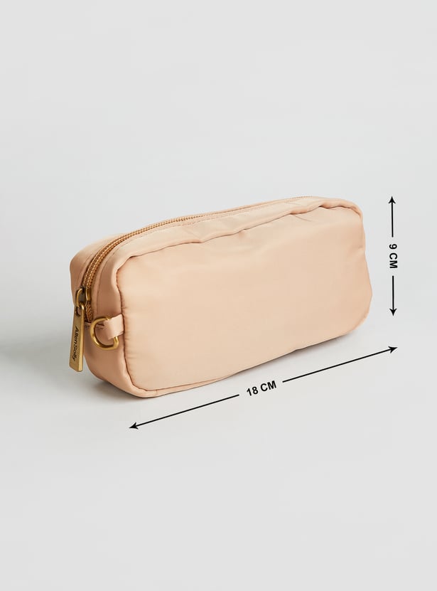 ALLEN SOLLY Solid Laptop Bag with Pouch