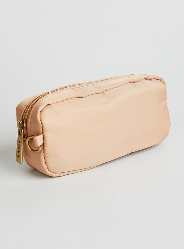 ALLEN SOLLY Solid Laptop Bag with Pouch