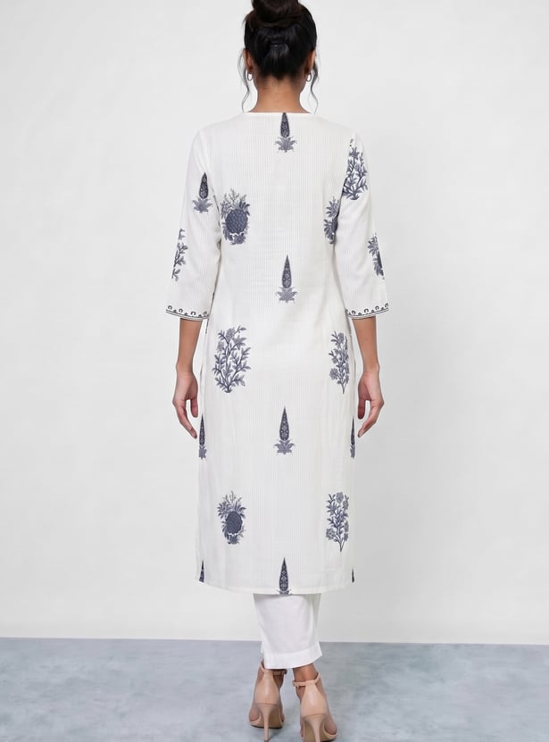 MELANGE Ethnic Motif Straight Kurta