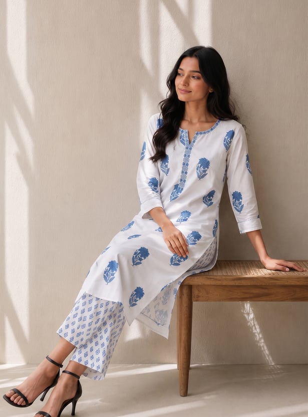 MELANGE Ethnic Motif Kurta Set