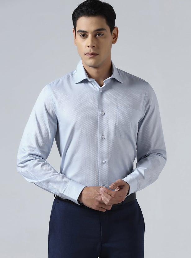 BLACKBERRYS Textured Slim Fit Formal Shirt