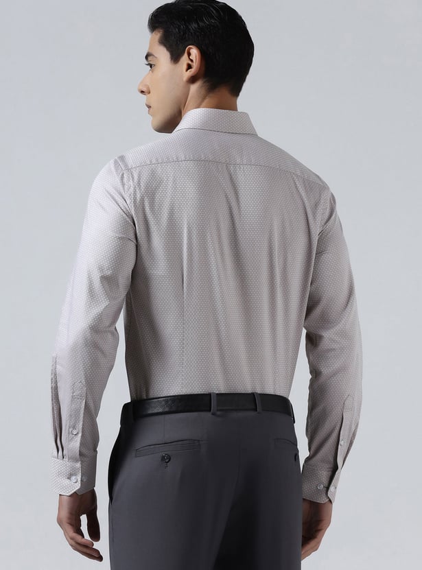 BLACKBERRYS Textured Slim Fit Formal Shirt