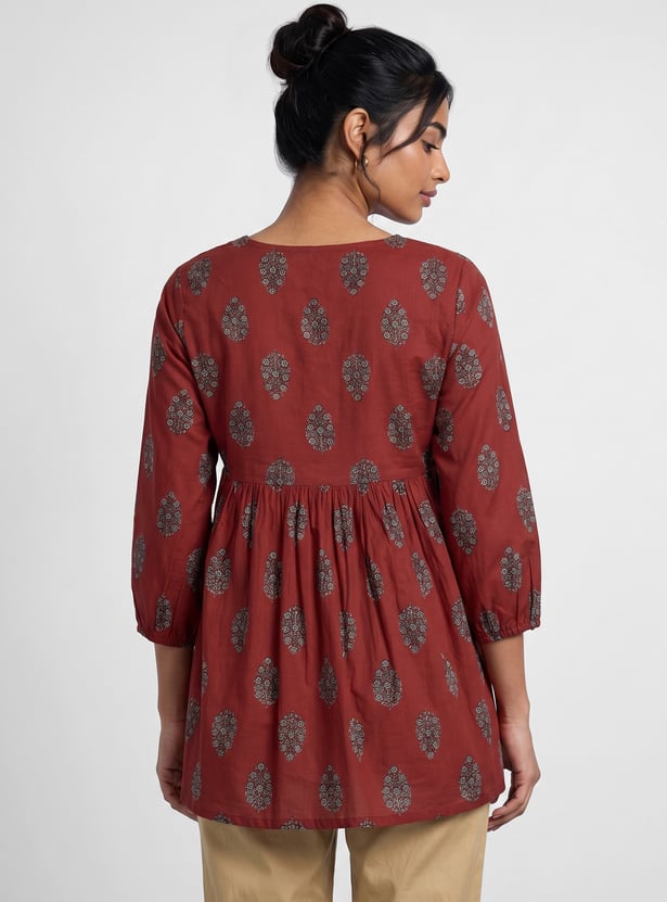 MELANGE Ethnic Motif Top