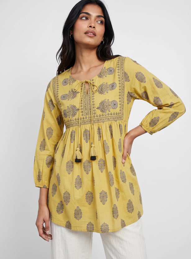 MELANGE Ethnic Motif Top