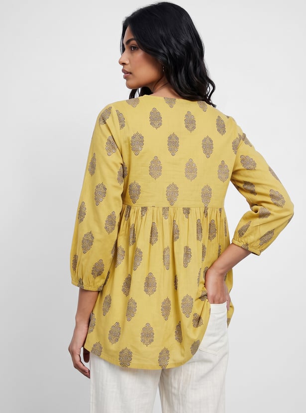 MELANGE Ethnic Motif Top