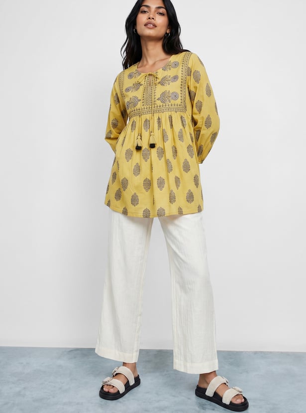 MELANGE Ethnic Motif Top