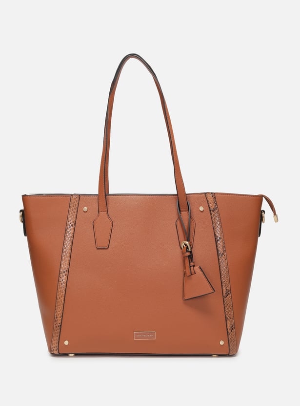 VAN HEUSEN Textured Shoulder Bag with Pouch