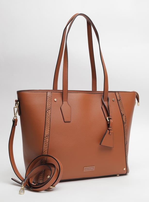 VAN HEUSEN Textured Shoulder Bag with Pouch