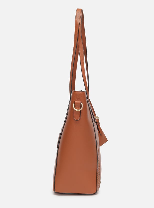 VAN HEUSEN Textured Shoulder Bag with Pouch