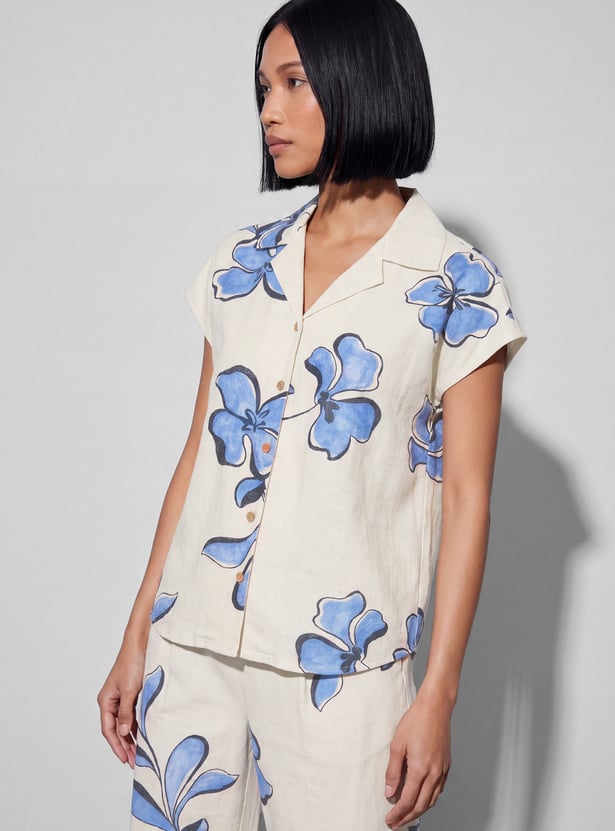 CODE Floral Print Shirt
