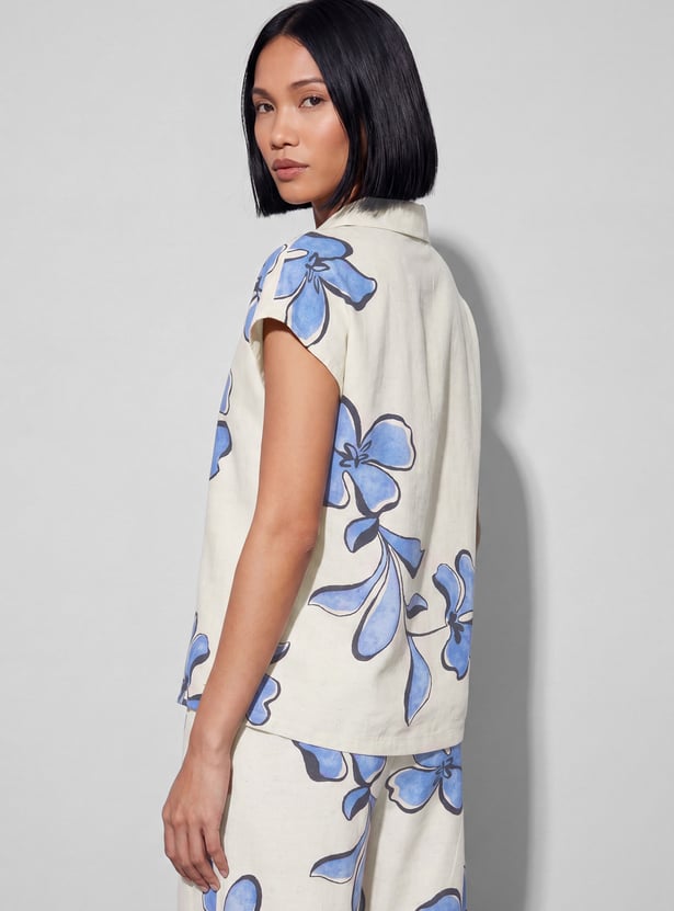 CODE Floral Print Shirt