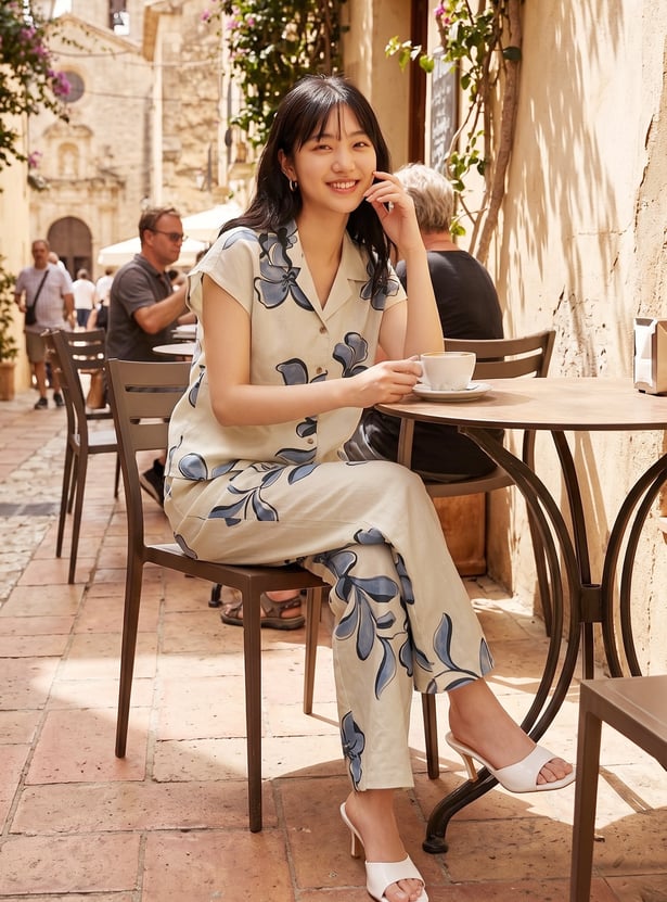 CODE Printed Trousers