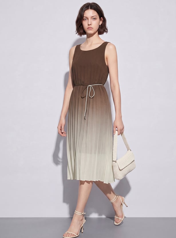 CODE Pleated Midi Dress