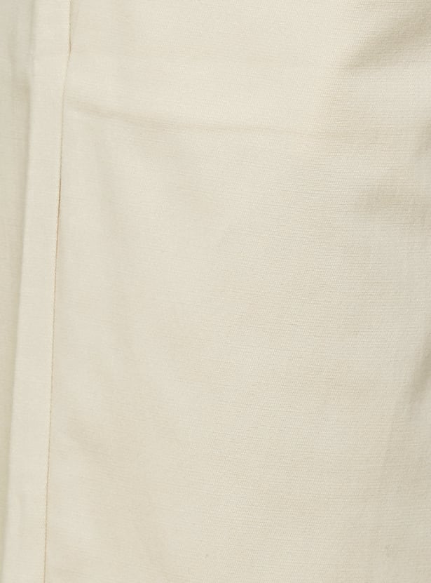 GO COLORS Solid Straight Pants