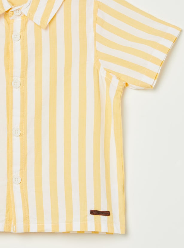 FAME FOREVER Boys Striped Shirt