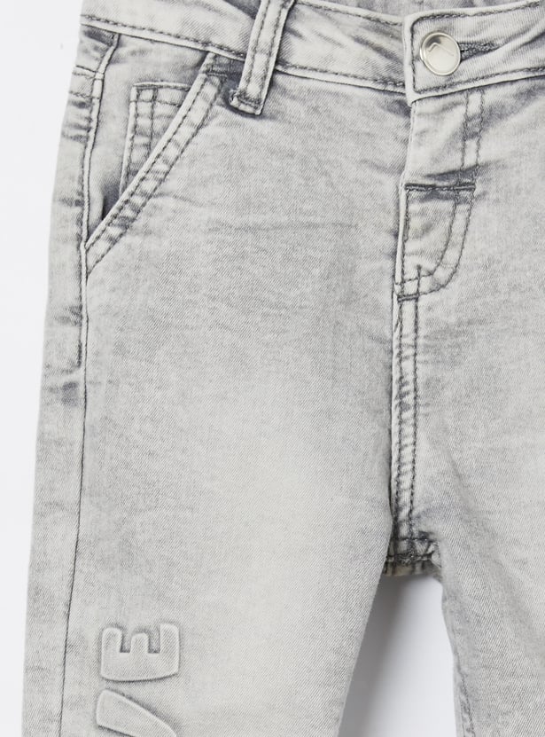 FAME FOREVER Boys Light Wash Stretchable Jeans
