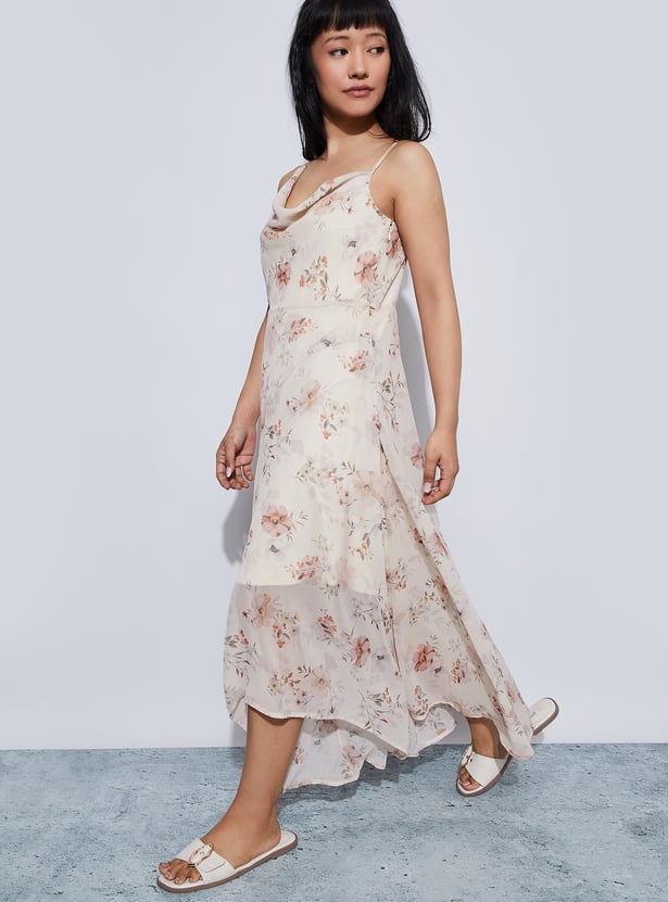 GINGER Floral Print Maxi Dress