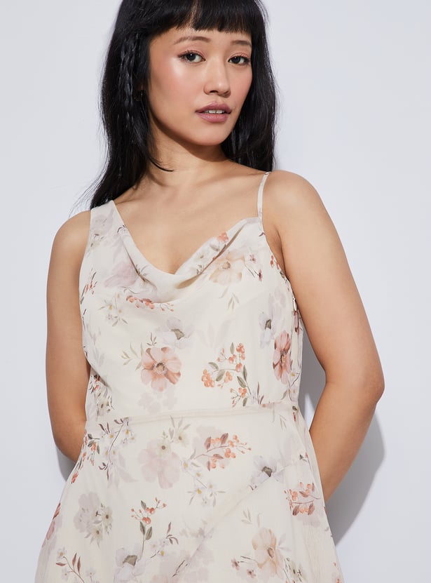 GINGER Floral Print Maxi Dress