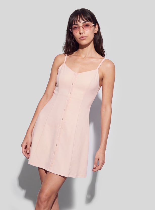 GINGER Solid Bodycon Dress