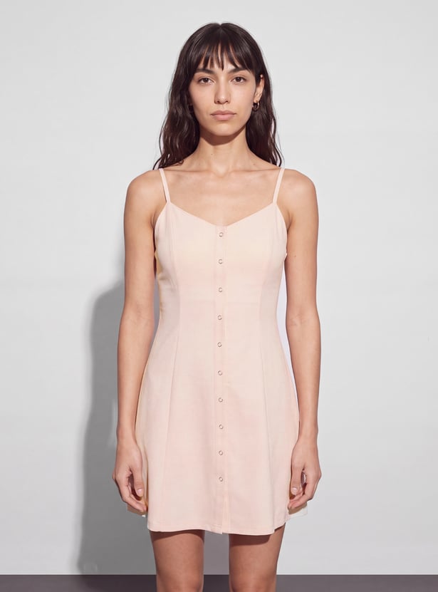 GINGER Solid Bodycon Dress