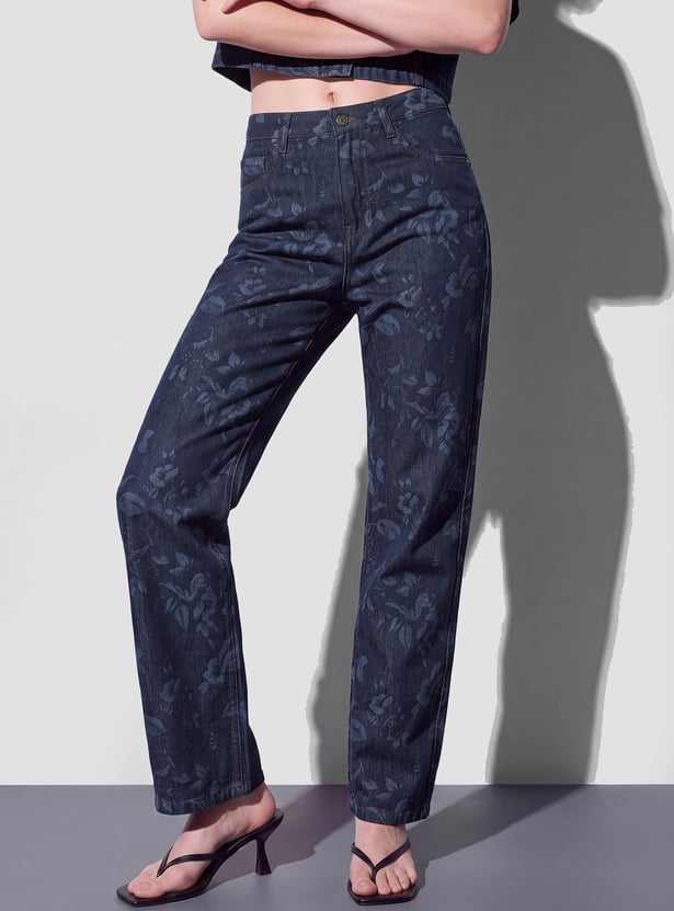 GINGER Printed Woven Jeans