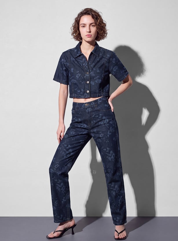 GINGER Printed Woven Jeans
