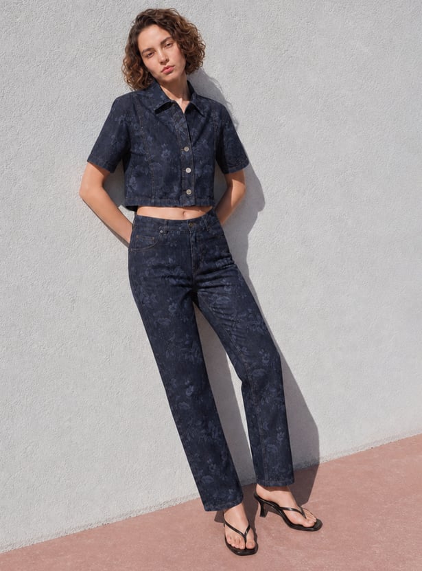GINGER Printed Woven Jeans