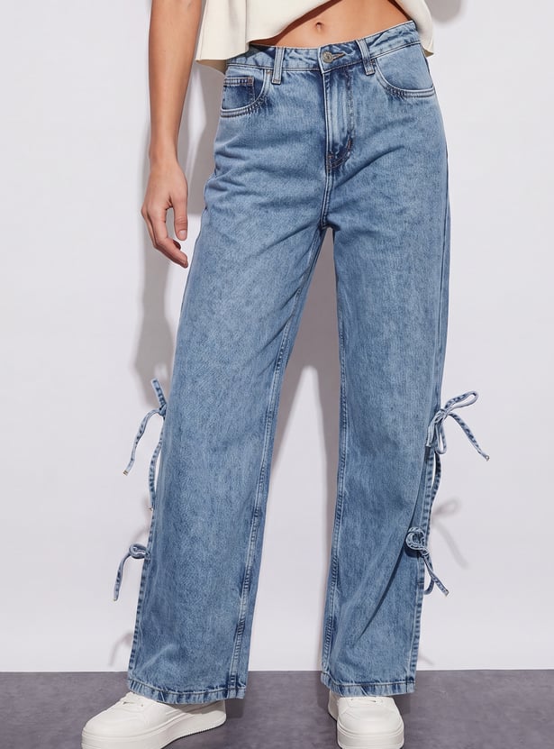 GINGER Bow Detail Jeans
