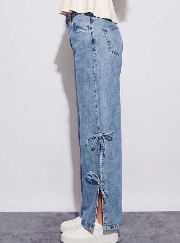 GINGER Bow Detail Jeans