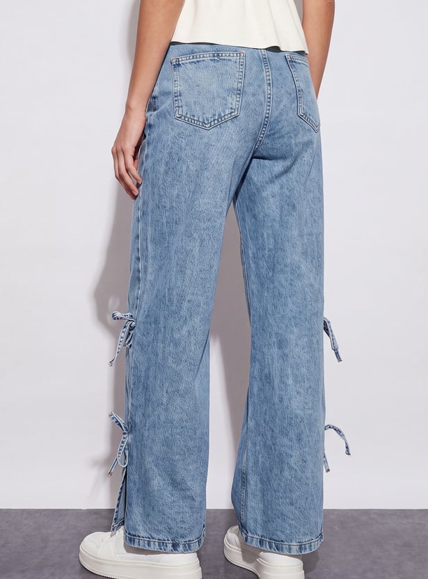 GINGER Bow Detail Jeans