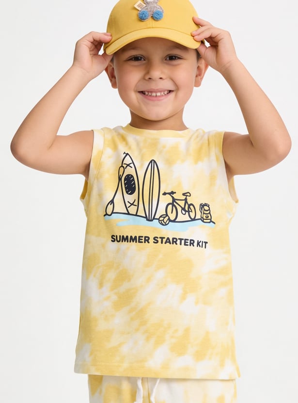 FAME FOREVER Boys Tie & Dye Shorts Set