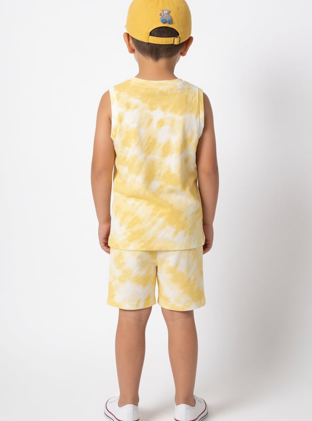 FAME FOREVER Boys Tie & Dye Shorts Set
