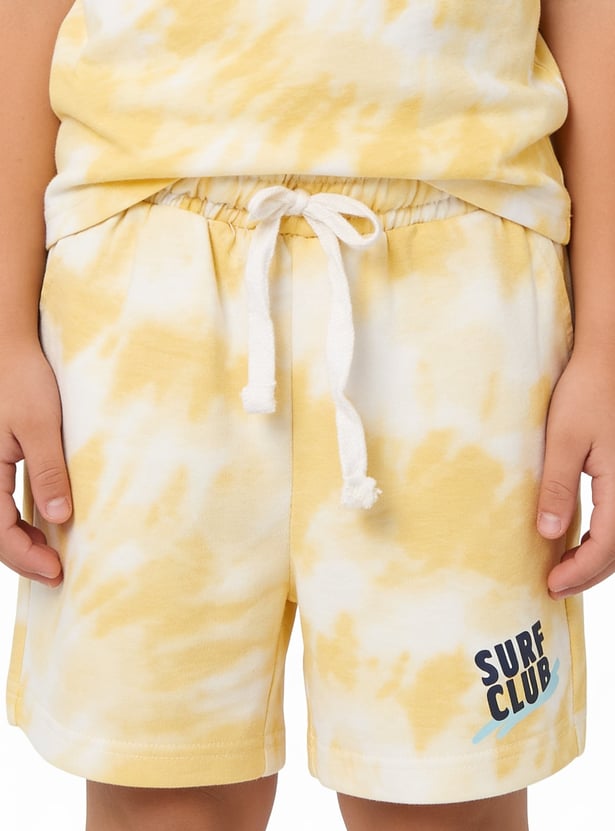 FAME FOREVER Boys Tie & Dye Shorts Set