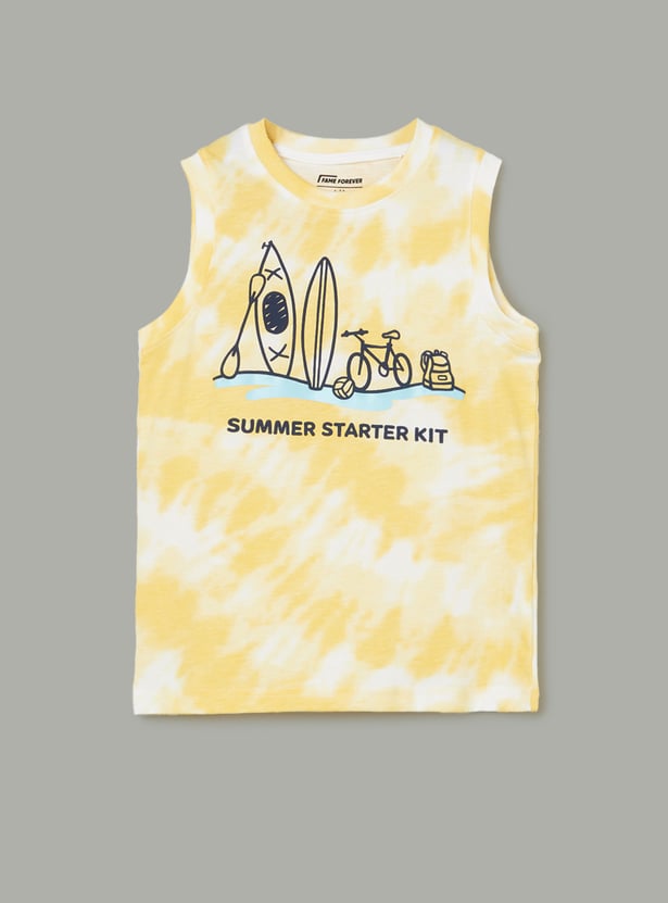 FAME FOREVER Boys Tie & Dye Shorts Set