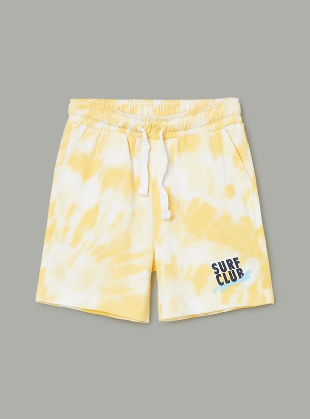 FAME FOREVER Boys Tie & Dye Shorts Set