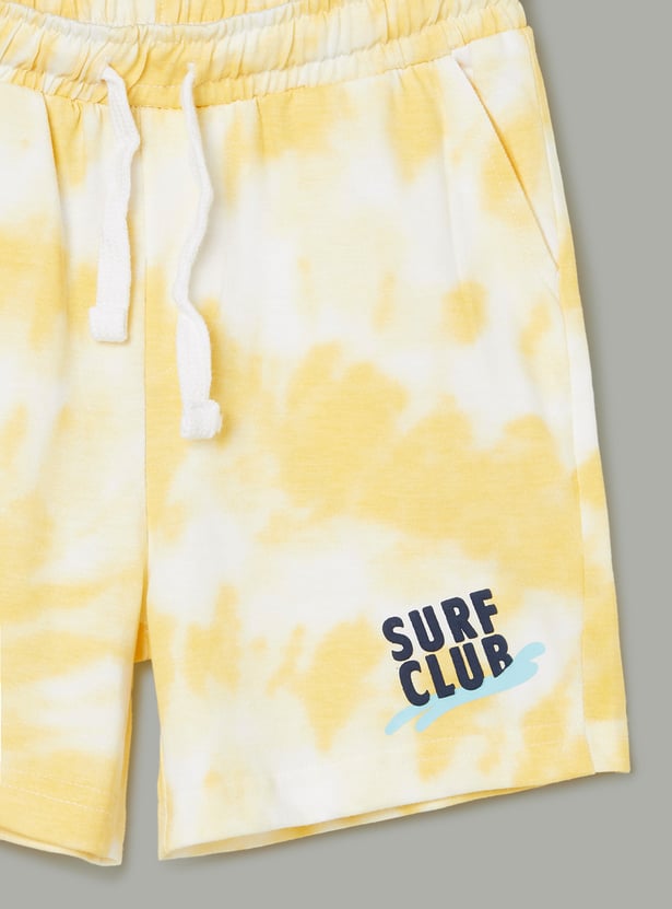 FAME FOREVER Boys Tie & Dye Shorts Set