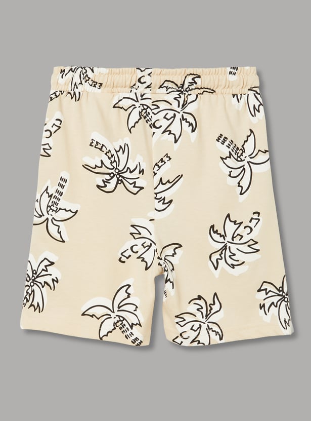 FAME FOREVER Boys Printed Shorts Set