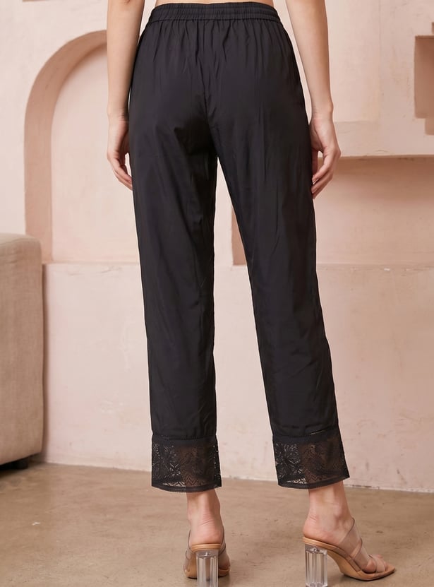 W Embellished Straight Pants