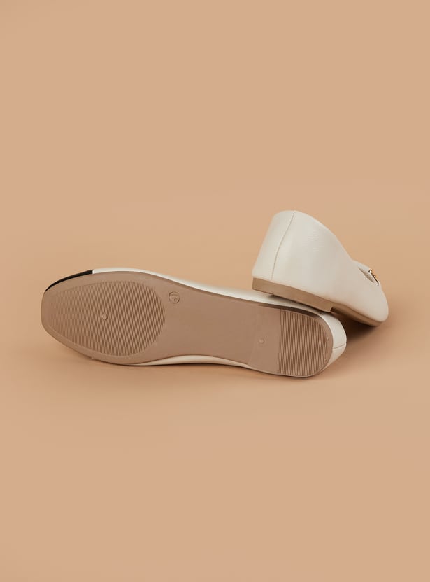CODE Metal Accent Ballerinas