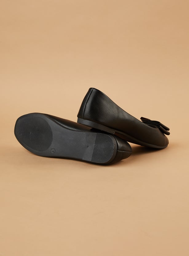 GINGER Bow-Detailed Ballerinas